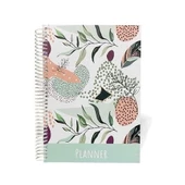 Liz Sert Kapak Spiralli 4 Renk Baskılı Tarihsiz Ajanda - 1