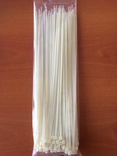 CMSOLAR Kablo Bağı Cırt Kelepçe 4,8X400 100 Adet Beyaz Nylon 6.6 - 1