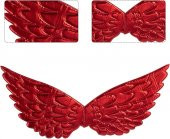 Melek Kanadı Saten Parlak Kırmızı 45x25 cm thumbnail 1