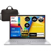 Asus Vivobook 15  Intel Core I7 1255U 8gb 1tb SSD Freedos 15.6" Intel Iris Xe Graphics Full Hd Taşınabilir Bilgisayar X1504ZA-BQ44109 Çanta Hediye - 1
