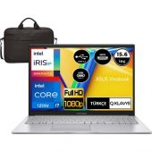 Asus Vivobook 15  Intel Core I7 1255U 32GB 2tb SSD Freedos 15.6" Intel Iris Xe Graphics Full Hd Taşınabilir Bilgisayar X1504ZA-BQ44118 Çanta Hediye - 1