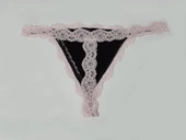 ASM1224 Kadın 3 Lü Pembe Siyah Düşler Dantel String thumbnail 6