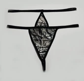 ASM1227 Kadın 2 Li Leopar Tarz Şekiller Sarsıtan String - 5