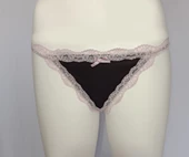 ASM1224 Kadın 3 Lü Pembe Siyah Düşler Dantel String thumbnail 2