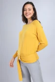 FTZ Women Kadın Önü İncili Bluz Safran 20-570 - 3