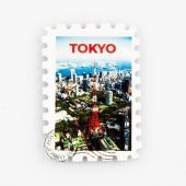 Japonya Tokyo Temalı Pul Magnet thumbnail 1