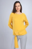 FTZ Women Kadın Önü İncili Bluz Safran 20-570 - 2