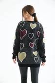 FTZ Women Kadın Kalp Desenli Tunik  Siyah 20098 - 6