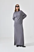 FTZ Women Kadın Düz Basic Tunik  Gri 20677 thumbnail 2