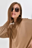 FTZ Women Kadın DÜz Basic Tunik  Beige 20678 thumbnail 6