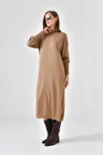 FTZ Women Kadın DÜz Basic Tunik  Beige 20678 thumbnail 3
