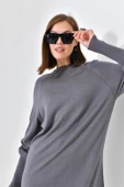 FTZ Women Kadın Düz Basic Tunik  Gri 20677 thumbnail 6
