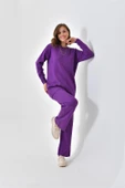 FTZ Women Kadın  Düz Basic İkili Takım  Mor 20588 thumbnail 2