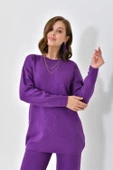 FTZ Women Kadın  Düz Basic İkili Takım  Mor 20588 thumbnail 5