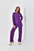 FTZ Women Kadın  Düz Basic İkili Takım  Mor 20588 thumbnail 3