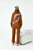 FTZ Women Kadın Sim Detaylı Pantolonlu Takım  Bakır 20508 thumbnail 7
