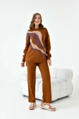 FTZ Women Kadın Sim Detaylı Pantolonlu Takım  Bakır 20508 thumbnail 1