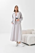 FTZ Women Kadın İki İp Etekli Takım  Gri 30619 thumbnail 6