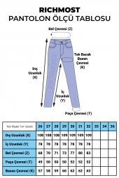 Geniş Paçalı ve Yüksek Belli Cepli Rahat Kadın Kot Pantolon Relaxed Jean Doğal Natural Denim - 3