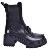 MAMMAMİA 23KB-1315 TOPUKLU MASKÜLEN CHELSİ DERİ KADIN BOT thumbnail 1