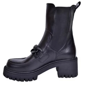 MAMMAMİA 23KB-1315 TOPUKLU MASKÜLEN CHELSİ DERİ KADIN BOT thumbnail 3