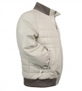 Hakiki Deri Büyük Beden Dolgulu Bomber Mont Taş - 3