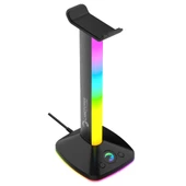GamePower EliteRack RGB Gaming USB3.0 Oyuncu Kulaklık Standı - 1