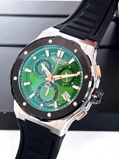 HNG1082.371 İç Fonksiyonları Aktif 10 Atm Anti Alerjik Silikon Kordonlu Erkek Kol Saati+Bileklik thumbnail 1