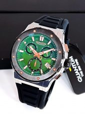 HNG1082.371 İç Fonksiyonları Aktif 10 Atm Anti Alerjik Silikon Kordonlu Erkek Kol Saati+Bileklik thumbnail 3