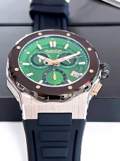 HNG1082.371 İç Fonksiyonları Aktif 10 Atm Anti Alerjik Silikon Kordonlu Erkek Kol Saati+Bileklik thumbnail 4