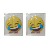 GÜLEN EMOJİ ŞEKİLLİ CEP SOBASI EL ISITICI,2 ADET SICAK SU TORBASI PVC  9cm - 5