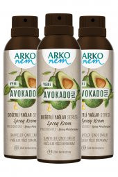 Arko Nem Değerli Yağlar Serisi Sprey Krem Avokado 150 ml 3 Adet - 1