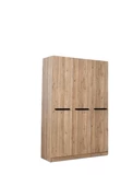 MERCAN MDF 3 Kapılı 2 Çekmeceli Gardrop Elbise Dolabı 120x53x216cm - 1