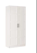 ÇAKIL MDF 2 Kapılı 2 Çekmeceli Gardrop Elbise Dolabı 80x53x216cm - 1
