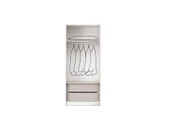 ÇAKIL MDF 2 Kapılı 2 Çekmeceli Gardrop Elbise Dolabı 80x53x216cm - 3
