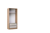 ÇAKIL MDF 2 Kapılı 2 Çekmeceli Gardrop Elbise Dolabı 80x53x216cm - 4
