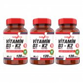 Nevfix Vitamin K2   Vitamin D3  ( 3kutu 120 Tablet ) thumbnail 1