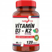 Nevfix Vitamin K2   Vitamin D3  ( 3kutu 120 Tablet ) thumbnail 3