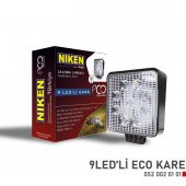 Niken Calisma Lambasi 9 Ledli Kare ECO Seri 27-22W 12V 24V 052 002 01 01 - 2