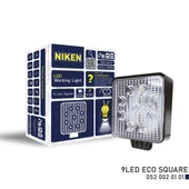 Niken Calisma Lambasi 9 Ledli Kare ECO Seri 27-22W 12V 24V 052 002 01 01 thumbnail 1