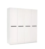 MERCAN MDF 4 Kapılı 2 Çekmeceli Gardrop Elbise Dolabı 160x53x216cm - 2