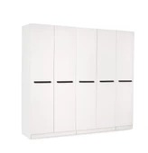 MERCAN MDF 5 Kapılı 2 Çekmeceli Gardrop Elbise Dolabı 200x53x216cm - 1
