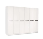MERCAN MDF 6 Kapılı 2 Çekmeceli Gardrop Elbise Dolabı 240x53x216cm - 2