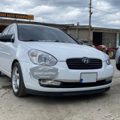 Hyundai Accent Era 2006-2012 Uyumlu Üniversal Astra H lip Esnek Ön Lip 2 Parça Tampon Altı Dil Karlık Ön Ek - 3