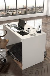 Givayo Mobilya Crow Çalışma Masası Beyaz - 1