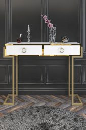 Givayo Mobilya Adriana Dresuar Beyaz Altın Ayak Bant - 2