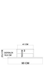 Givayo Mobilya Elsa Duvar Rafı - 3