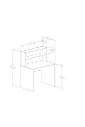 Givayo Mobilya Homelander Çalışma Masası - 3