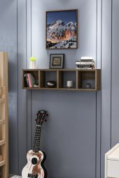 Givayo Mobilya Moe Duvar Rafı Ceviz - 1