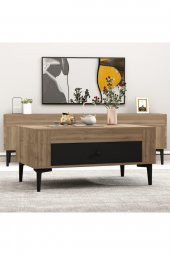 Givayo Mobilya Arch Orta Sehpa Ceviz Siyah - 1